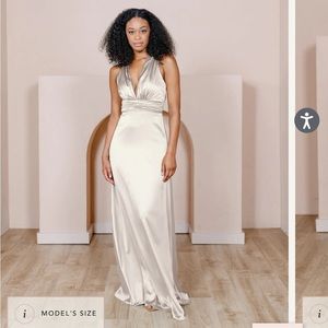 Revelry Bridesmaids Dress- Dylan Soft Champagne